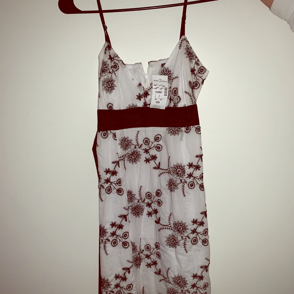 black and white floral dress